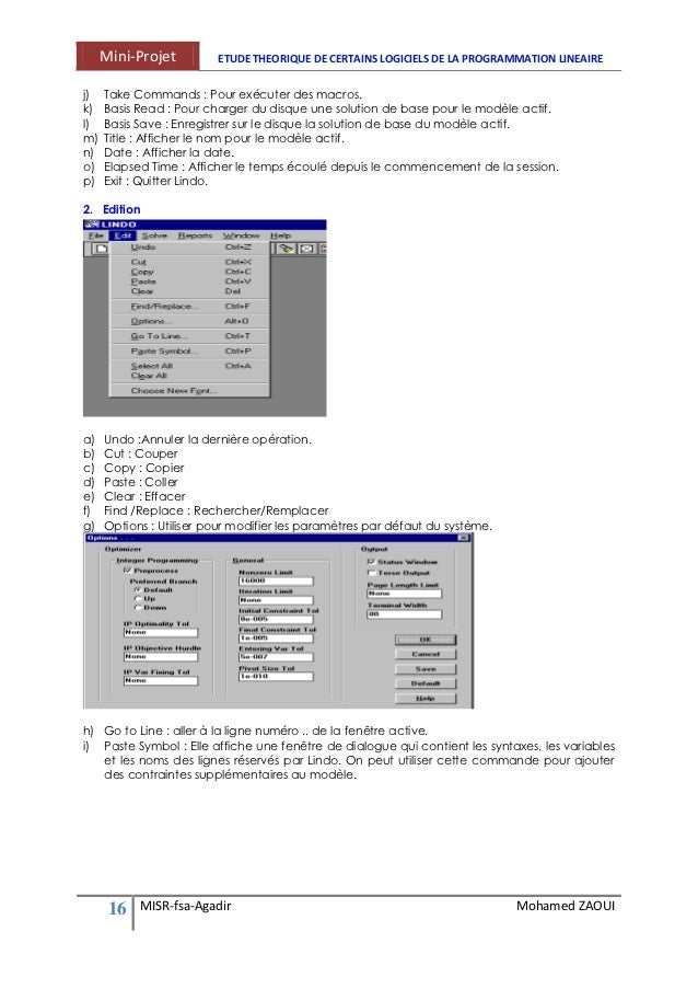 TÉLÉCHARGER LOGICIEL LINDO PROGRAMMATION LINÉAIRE LINÉAIRE TÉLÉCHARGER LOGICIEL LINDO PROGRAMMATION
